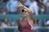 Paula Badosa at the 2022 Miami Open.